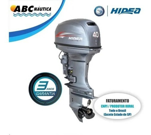 Motor De Popa 40hp Power Trim Hidea Leia Anúncio