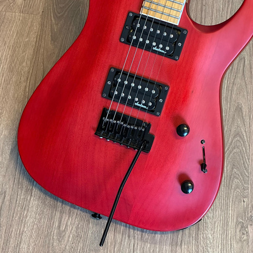 Guitarra Jackson Js24 Dinky Arch Top -maismusika Destro Vermelho Rosewood (Usado)