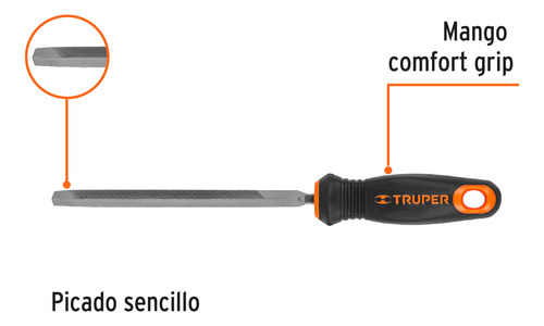 Lima Triangulo Pesado 6' Bastarda Mango Inyeccion 15307