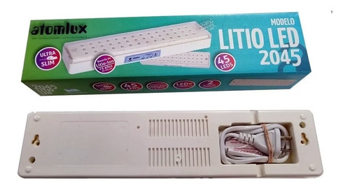 Imagen 5 de 9 de Luz De Emergencia Atomlux 2045 Litio Led 42 Leds 15 Horas