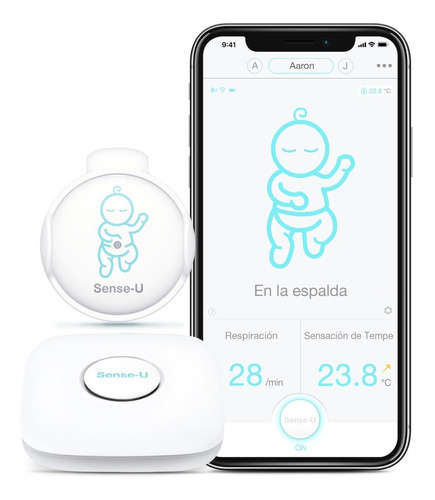 Monitor Sense-u De Respiración, Temperatura Y Vuelco Para Be