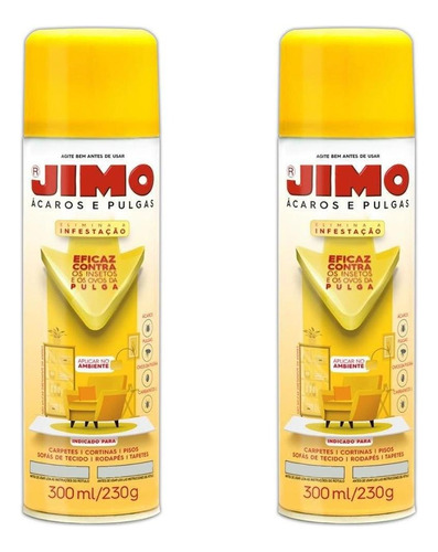 Combo 2un Jimo Ácaros E Pulgas 300ml