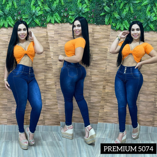 Imagen 3 de 10 de Studio Jeans Pantalon De Dama Levanta Cola Moda Colombiana