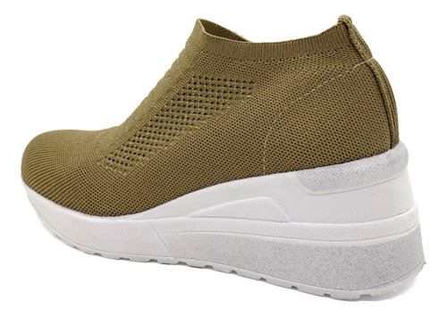 Zapatilla Taco Chino Mujer Elastizada Deportiva Livianas
