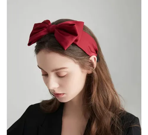 Diadema De Lazo Saten Para Mujer: Lazo A Juego