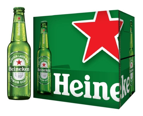 Caja De Cervezas Heineken 355ml / 24 Unidades
