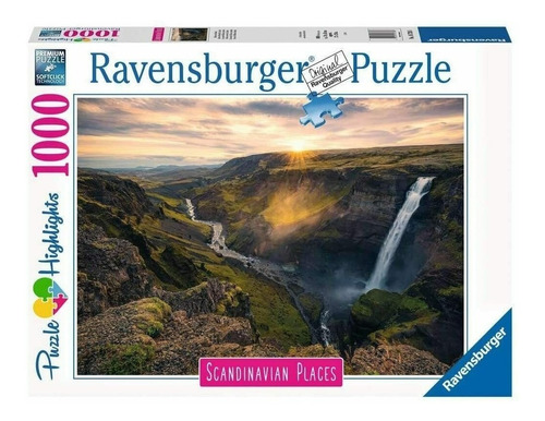 Puzzle 1000pz Cascada De Haifoss Islandia 16738-ravensburger