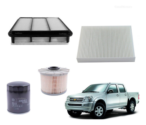 Kit Filtro Chevrolet Dmax 3.0 2008/09 Aire-aceit-polen-pet