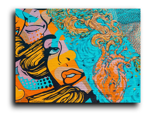 Cuadro Decorativo Canvas 140x200cm Pintura Mujer