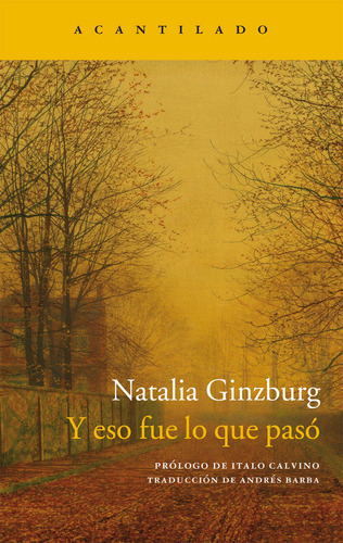 Y Eso Fue Lo Que Paso - Ginzburg, Natalia