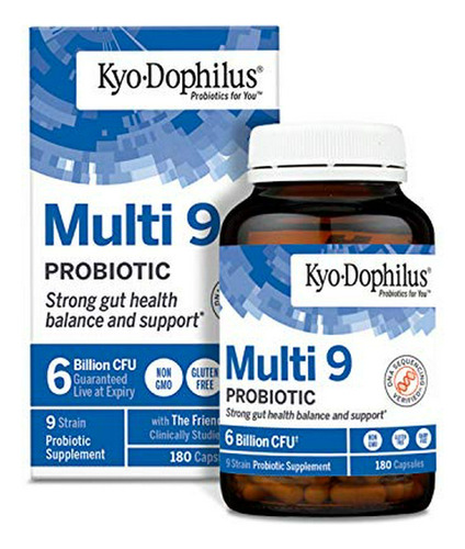Kyolic Kyo-dophilus Multi-9 Probiotic 180 Cápsulas