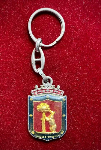 Llavero Recuerdo Escudo Madrid España (Usado)