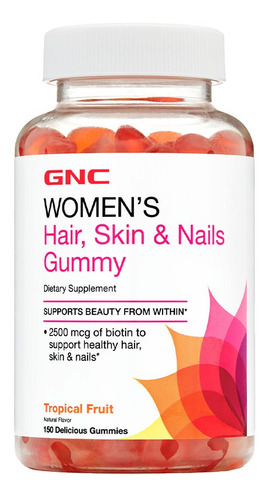 Womens Hair, Skin & Nails 150 Gomitas Gnc