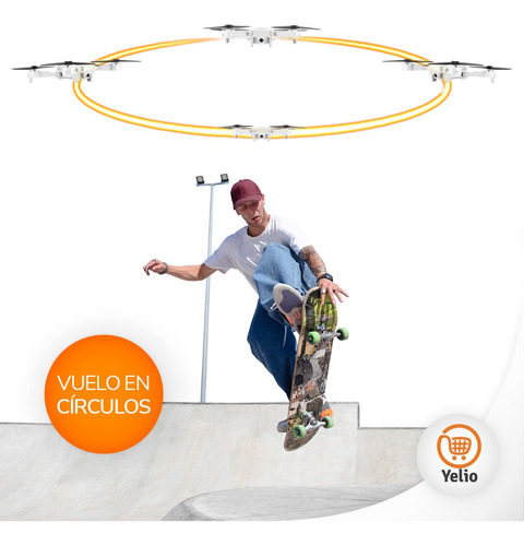 Mini Dron Snaptain A10 Plegable Con Camara Hd 720p Fpv Wifi Color Gris