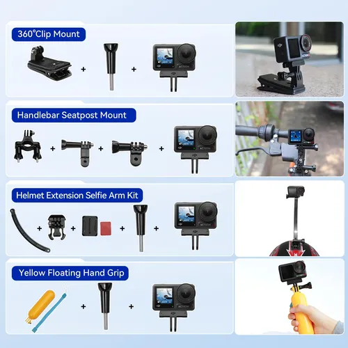 Cámara De Acción Dji Osmo Action 4 Con Kit De Accesorios De