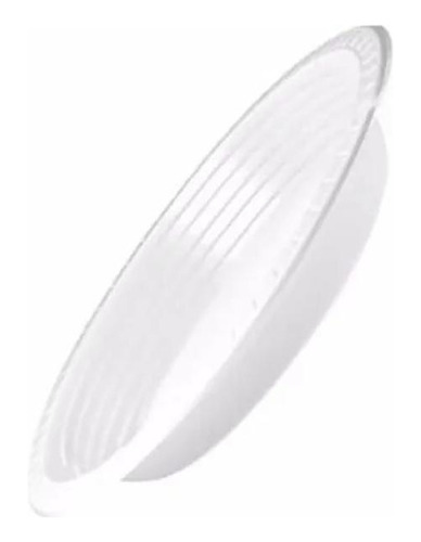 Prato Descartável Plástico Branco 23cm Fundo (1cx) C/500