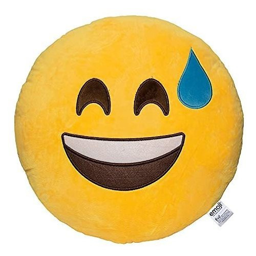Evz Emoji Sonrisa Con Sweat Cushion Suffed Plush Soft Bpkye