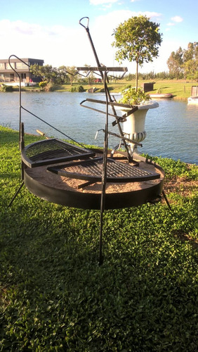 Asador Criollo Parrilla Pala Y Atizador