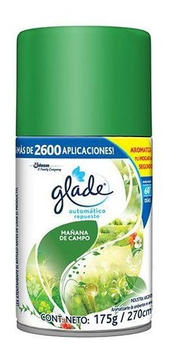 Glade Automático Mañana De Campo Repuesto Repuesto De 175 G
