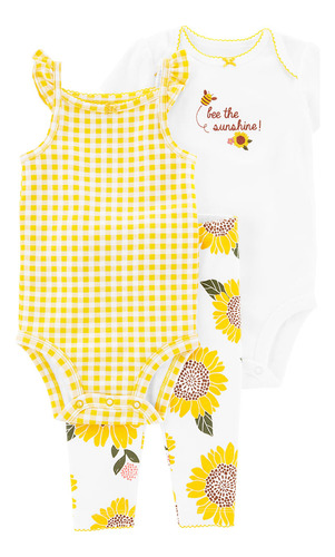 Carter´s Set 3 Piezas Body Body Short Girasoles 1n042410