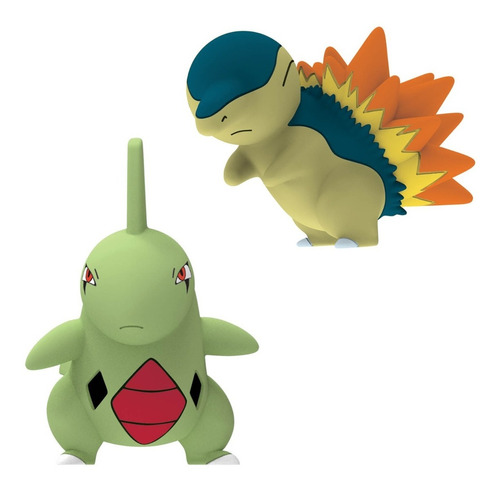 Pokémon Figuras De Ação De 5cm Larvitar E Cyndaquil - Sunny
