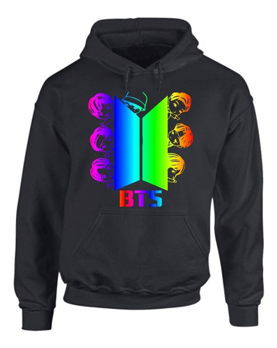 Buzo Bts Kpop Holografico Arco Iris Exclusivo Personalizado