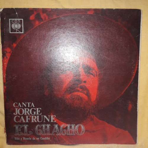 Vinilo Jorge Cafrune El Chacho Vida Y Muerte De Caudillo F2