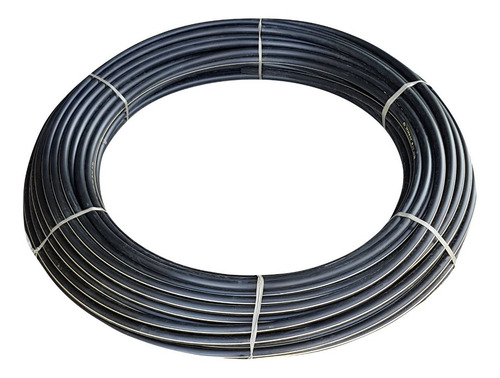 2 Rollos X 100mts De Caño Polietileno Manguera 3/4 K4 Color Negro