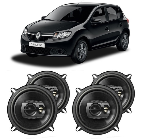 Kit Alto Falante Sandero 2015 A 2023 Pioneer 200w Rms