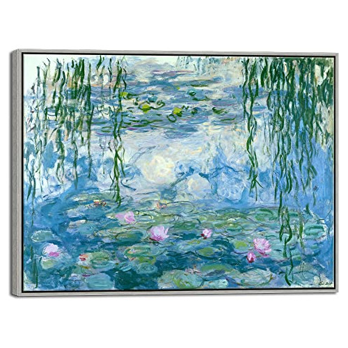 Cuadro Grande Enmarcado De Nenúfares Por Claude Monet,...