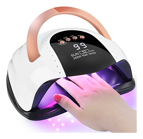 Lámpara Led Uv De Uñas 2 En 1 De 268w Secador De Uña