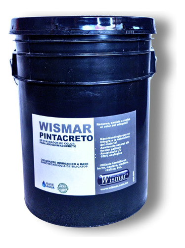 Wismar Pintacreto Sellador  Color  Adoquín Y Cemento 5 Gal