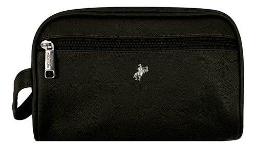 Bolsa Neceser De Viaje Para Caballero Oxford Polo Club Opy Color Negro - Bk Opy022 Diseño De La Tela Liso