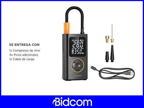 Compresor De Aire Portátil Gadnic Mini Neumáticos Autos