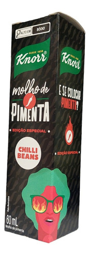 Molho De Pimenta Knorr Chilli Beans Kit 4 Unidades De 60ml