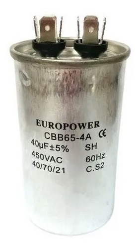 Capacitores De Marcha Para Aires 40 Uf Marca Europower