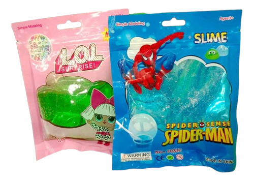 Slime Didáctico Piñatas Niños Colores X6 Un Sensorial Estrés