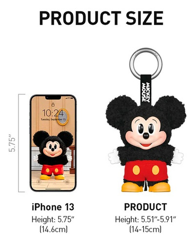 Mickey Family Cute Together Keychain Pop Mart Original Box
