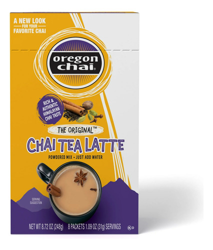 (2 Pack) Oregon Chai, Original Chai Tea Latte