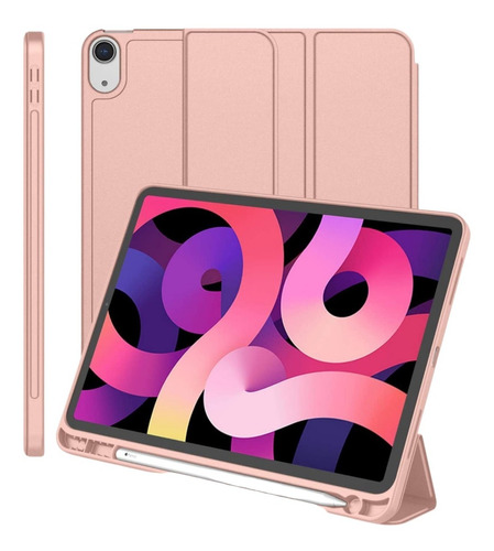 Estuche Smart Case Con Espacio Pencil Para iPad Air 5 2022