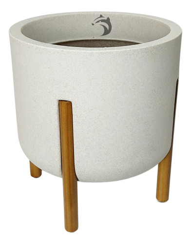 Vaso Cilíndrico Decore Polietileno 67x22x22cm Japi Cimento