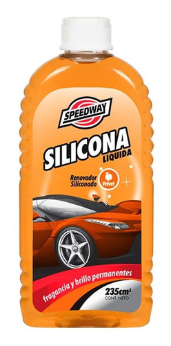 Silicona Liquida Para Auto Speedway X 235 Cc Velvet X 12 Un Color Naranja Claro