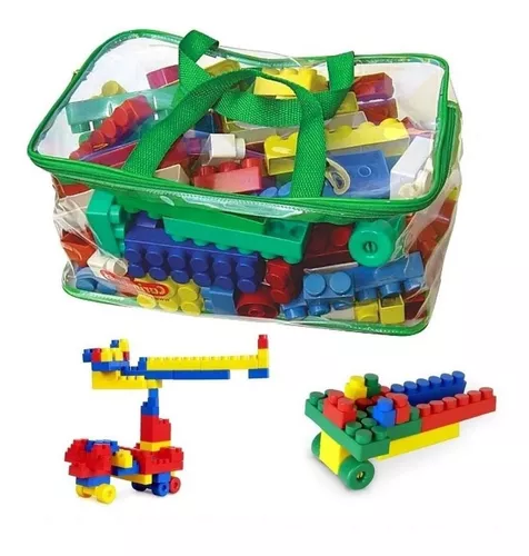 Brinquedo Educativo Mega Blocos de Montar 120 Peças - Pirlimpimpim  Brinquedos