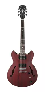 Guitarra eléctrica Ibanez AS Artcore AS53 semi hollow de sapele transparent red flat con diapasón de nogal