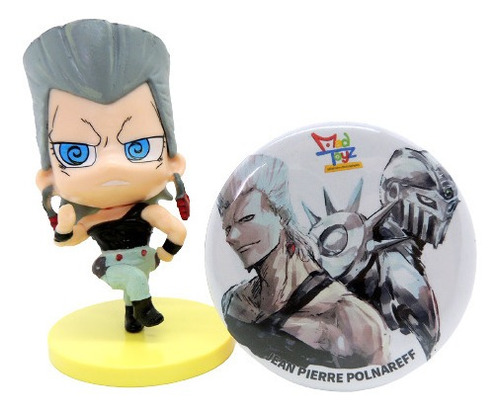 Jojo Bizarre Adventure Polnareff Bootleg + Pin Reg 6 Madtoyz