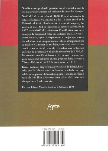 La Muerte De Ivan Ilich El Padre Sergio, De León Tolstoi. Editorial Agebe, Tapa Blanda En Castellano, 2008