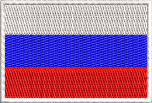Patch Bordado Bandeira Rússia P/ Jaqueta Motocicleta Ban93