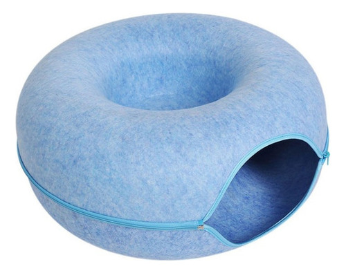 Cama De Fieltro Tipo Túnel Para Gatos, Rosquillas, Nido De A