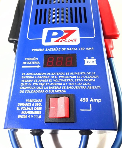 Analizador De Baterías Digital 12 Volts 450 Amp Pz Force + Regalos!