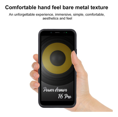 Capa De Telefone Tpu Preta Para Ulefone Power Armor 16 Pro